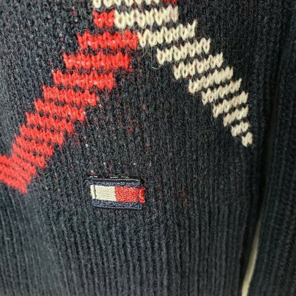 Tommy Hilfiger Diagonal Plaid Cowl-Neck Sweater S - Picture 5 of 7